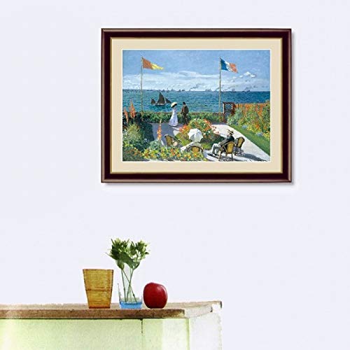 Amazon.co.jp: クロード・モネ『サン・タドレスのテラス』高精彩工芸画